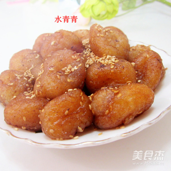 Stir-fried Cake with Sesame Sugar recipe
