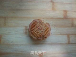 Pumpkin Glutinous Rice Cake with Moon Cake Filling recipe