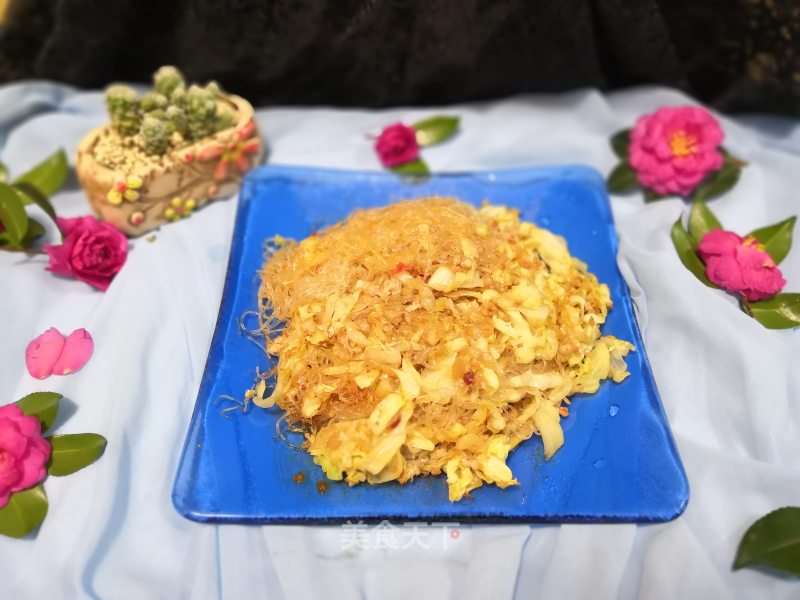 Stir-fried Cabbage with Vermicelli recipe