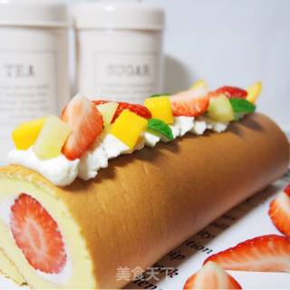 #四session Baking Contest and is Love to Eat Festival# Strawberry Cream Floating Cloud Rolls recipe