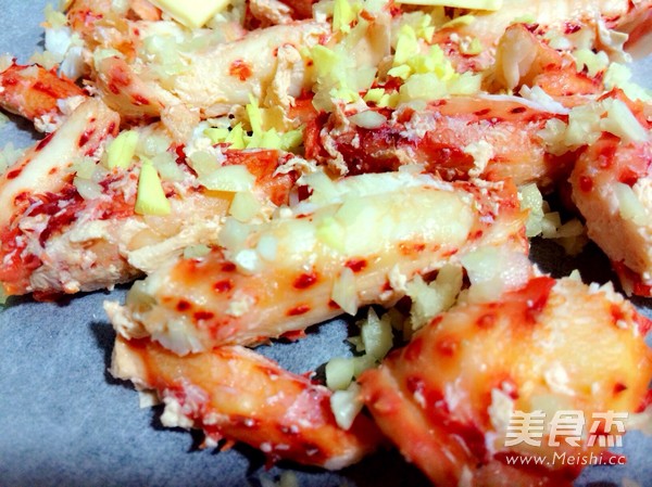 Baked King Crab with Cheese and Crab Congee recipe