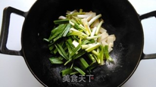 Stir-fried Bacon with Green Garlic and Bamboo Shoots recipe