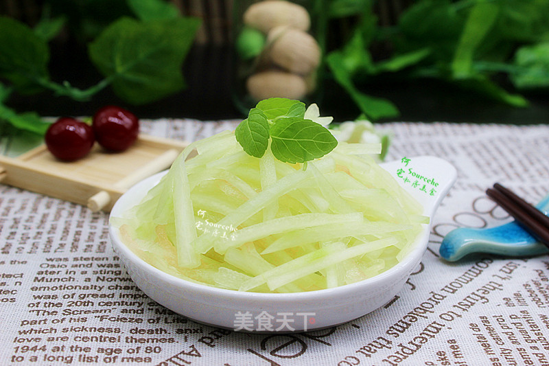 Sweet and Sour Cold Watermelon Rind recipe
