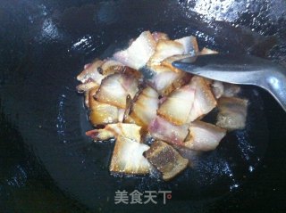 Stir-fried Pickled Radish with Bacon recipe