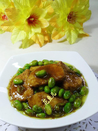 Small Vegetarian Chicken with Curry Edamame recipe