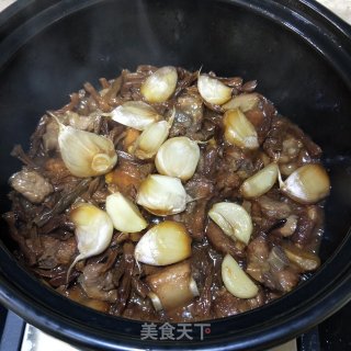 Stewed Pork Ribs with Dried Beans recipe