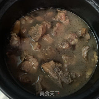 Braised Pork Ribs with Antler Mushroom recipe