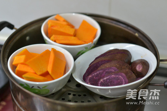 Purple Potato Pumpkin Salad Puree recipe