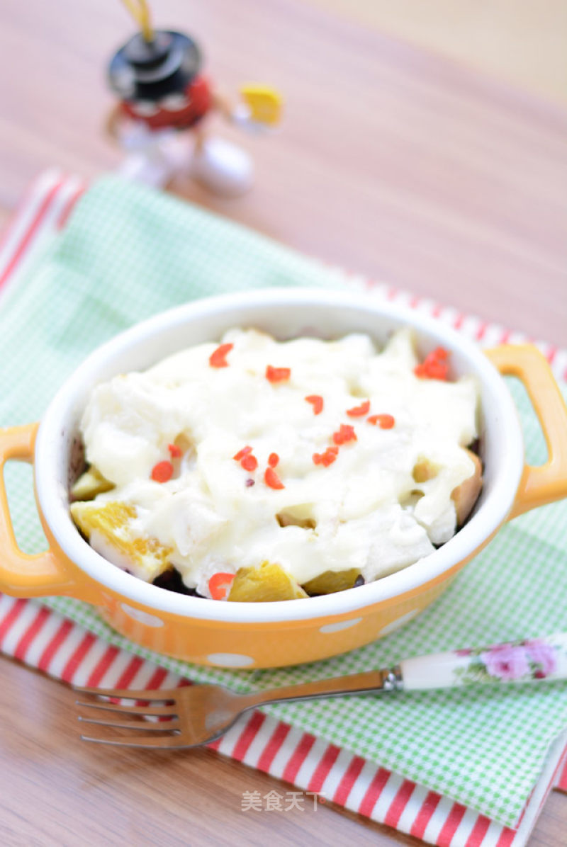 [three-color Fruit Salad Rice]---quick-handed Lunch that Nourishes The Brain and Relieves Fatigue