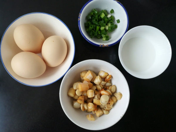 Scallop Pork Scrambled Eggs recipe