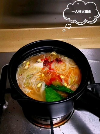 Pork Rib Soup Hot Pot Noodle
