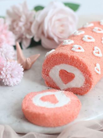 Girly Heart Cake Roll recipe