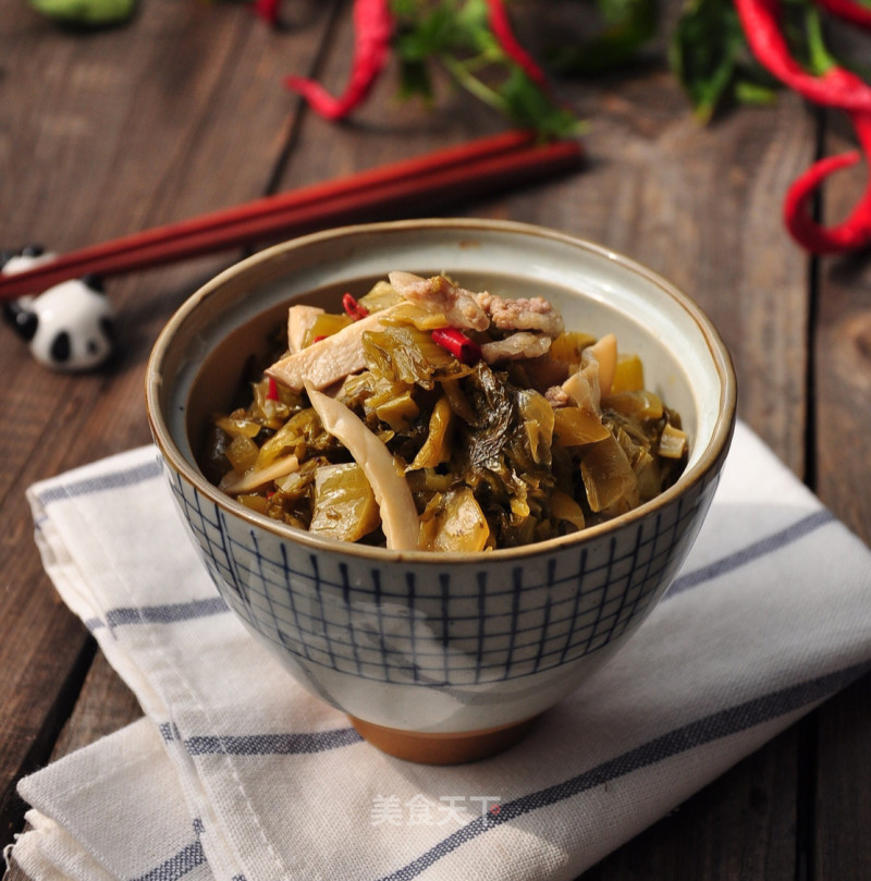 Stir-fried Pickles with Coprinus Comatus recipe