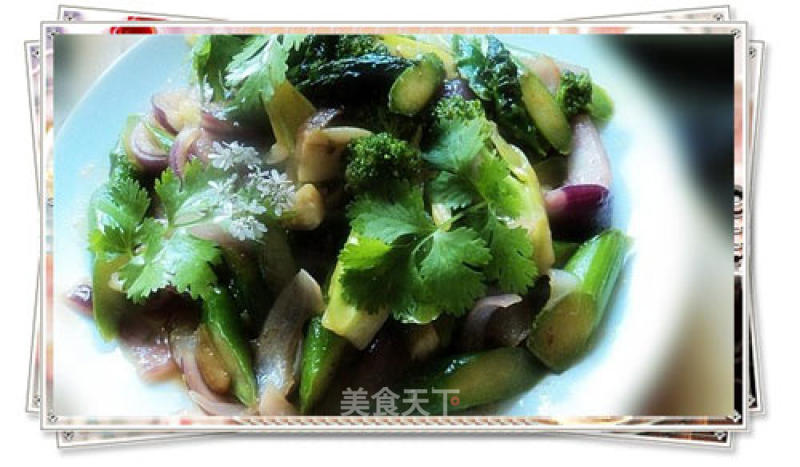 Light Vegetarian Three Vegetables recipe
