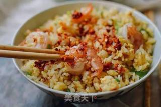 Fried Rice with Shrimp and Egg recipe