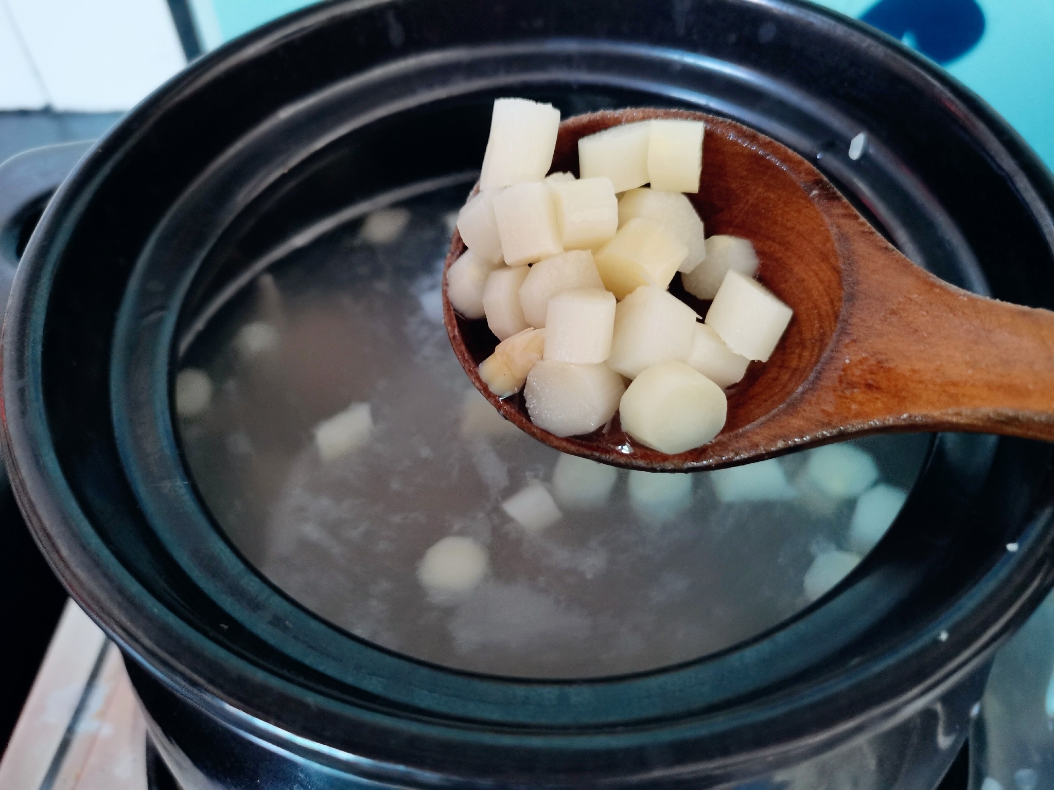 Casserole "asparagus Pork Porridge" recipe