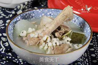 Old Duck, Barley, Winter Melon Soup recipe