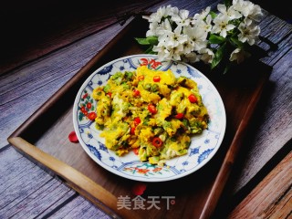 Scrambled Eggs with Yu Qian recipe