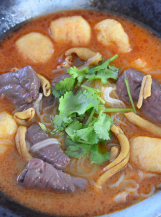 Healthy and Delicious Duck Blood Vermicelli Soup recipe