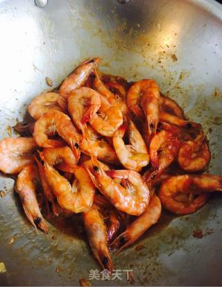 Braised Open Back Shrimp in Oil recipe