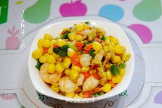 #trustzhimei#fresh Shrimp and Corn with Pine Nuts recipe