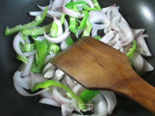 Thousands of Green Peppers and Onions Fried recipe