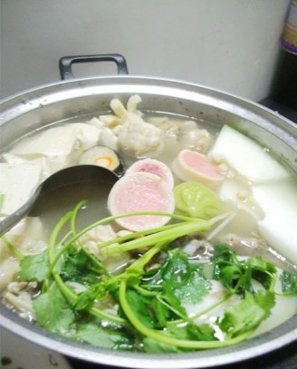 Pork Bone Meatball Hot Pot recipe