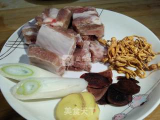 Stewed Cordyceps with Deer Antler Ribs recipe