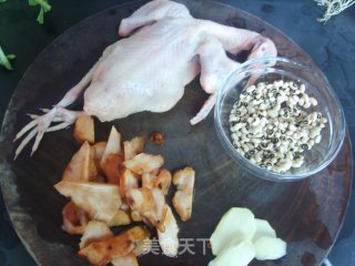 [pingbu Lao Huo Liang Soup-spring Edition] Tu Fu Ling Eyebrow Beans Boiled Pigeon recipe