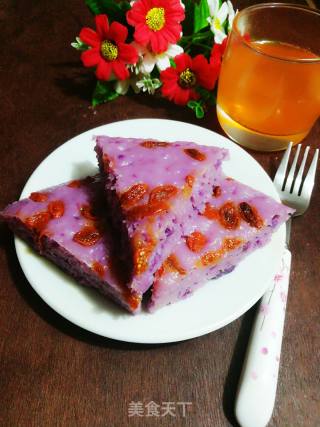 Purple Sweet Potato Rice Cake recipe