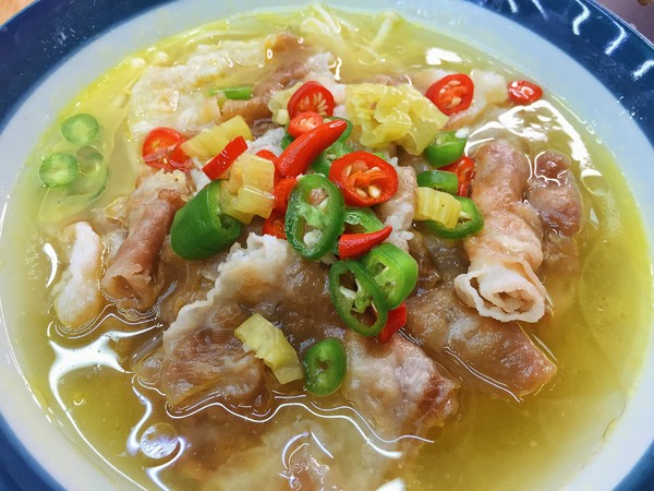Sour and Spicy Appetizing Beef in Sour Soup recipe