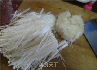 Cold Japanese Style Enoki Mushroom recipe