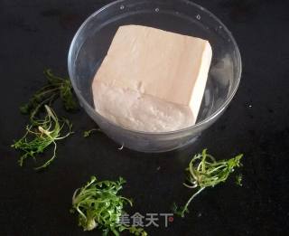 #春食野菜香# Shepherd's Purse Mixed with Soybean Rot recipe