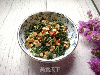 Ququcai Mixed with Dried Bean Curd recipe