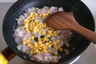 Braised Tofu with Shrimp and Corn recipe