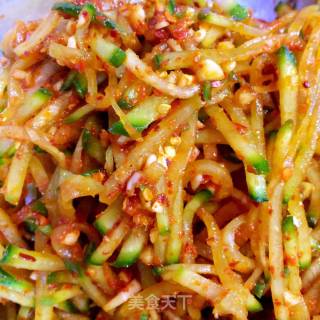 Stir Green Radish Shreds recipe