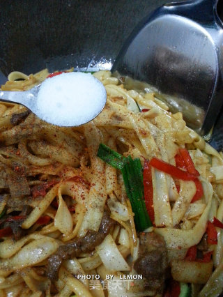 Cool Lamb Fried Noodle recipe