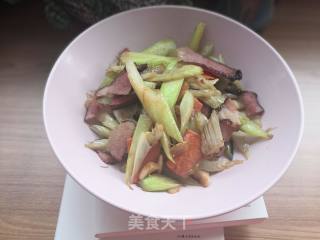 Stir-fried Bacon with Celery recipe