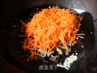Scrambled Eggs with Salted Carrots recipe