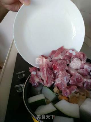 Winter Melon Pork Ribs Scallop Soup recipe