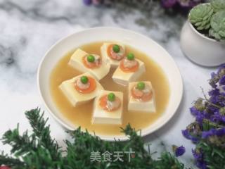 Steamed Shrimp with Soft Tofu recipe