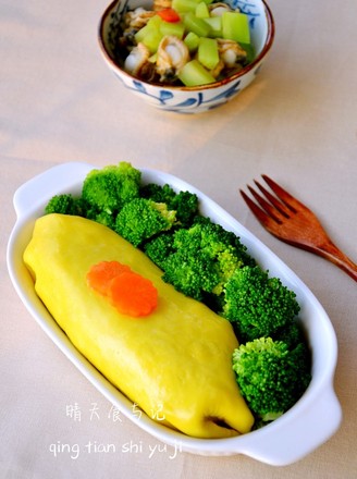Perfect Omelet Rice Gives You A Good Mood! recipe