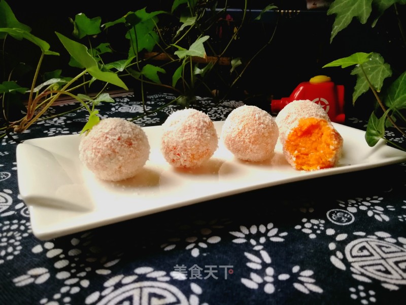 #团圆饭# Coconut Sweet Potato Balls recipe