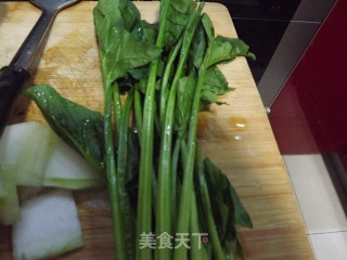 Spinach Minced Meat Custard recipe