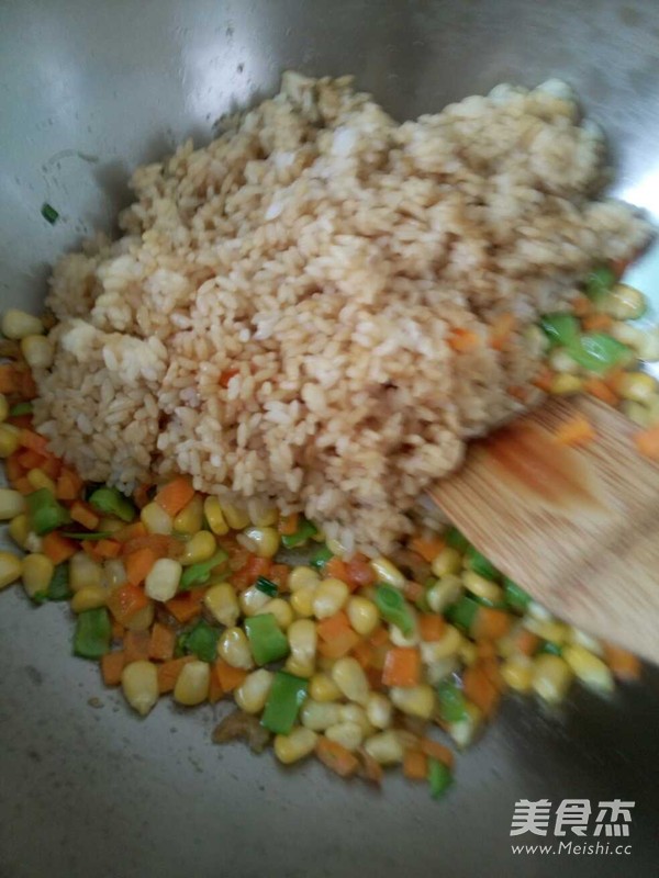 Lots of Vegetables~ Fried Rice with Mixed Vegetables and Shrimp recipe