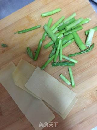 Bean Curd Asparagus Roll recipe