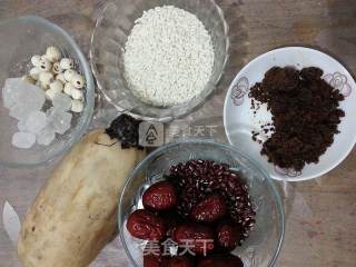 Glutinous Rice, Lotus Root, Red Beans, Red Dates and Lotus Seeds Health Tea-one Cooks Two to Eat Glutinous Rice and Lotus Root recipe