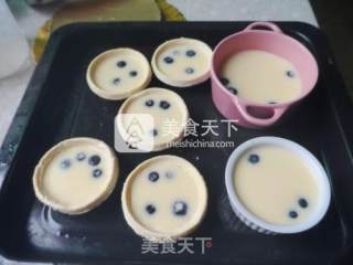 #aca烤明星大赛#blueberry Egg Tart recipe