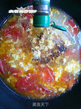 Tomato Whitebait Egg Soup recipe