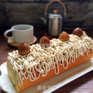 #柏翠大赛# Chestnut Cake Roll recipe